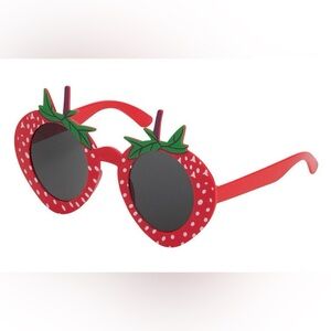 Red Strawberry Fruit Sunglasses